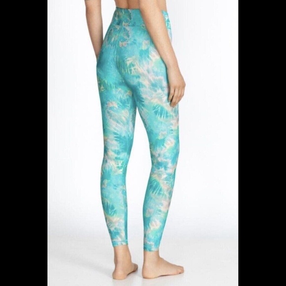 NWOT Johnny Was Calme Aqua Keys Paddle Pants Tie Dye Leggings Size XS - Picture 4 of 7